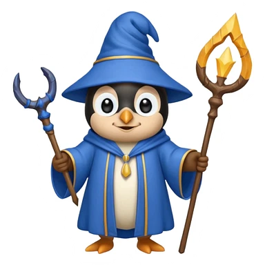 Penguin Wizard sticker