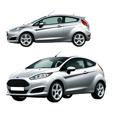silver mk6 ford fiesta sticker