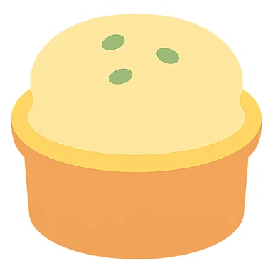 steamed egg flat vector style sticker