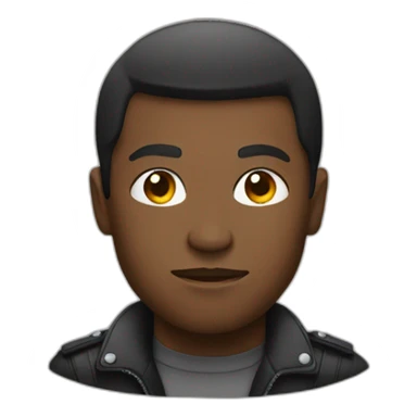 Black power head sticker