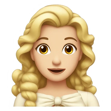 Belle in christmas sticker