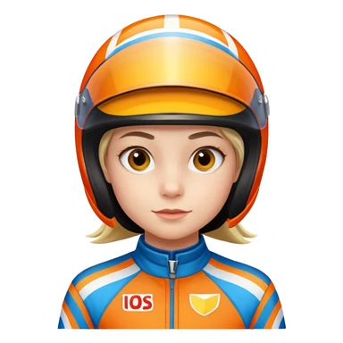 racing suit worn by a ten-year-old girl sticker