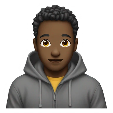 Doy wearing a hoodie  sticker