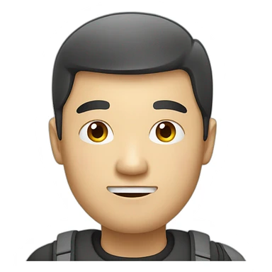 china man with smartphone sticker