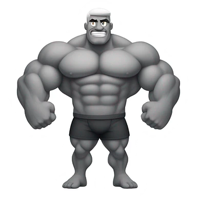 Gray skin hulk sticker