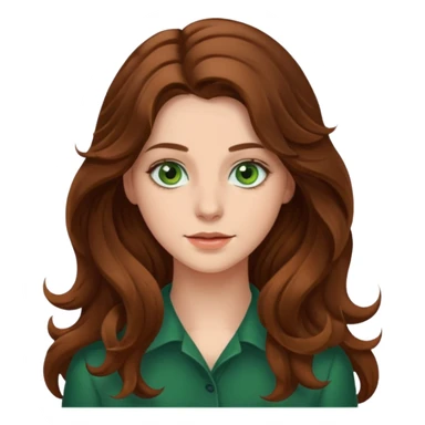 Clara Soccini , una ragazza di 26 anni con i capelli lunghi e ondulati e gli occhi verdi sticker