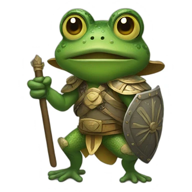 frog warrior sticker