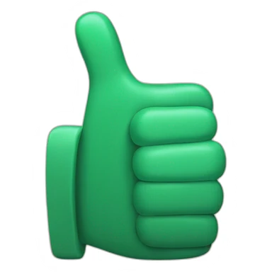 big thumbs up sign sticker