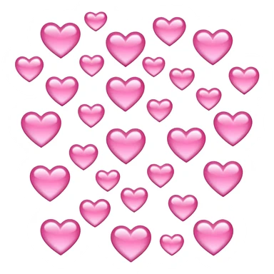 Many pink sailor moon hearts  sticker