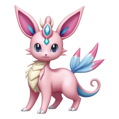 Shiny Cute Milotic-Sylveon-Espeon-Vaporeon-Dragonair-Pokémon-hybrid-fusion full body sticker