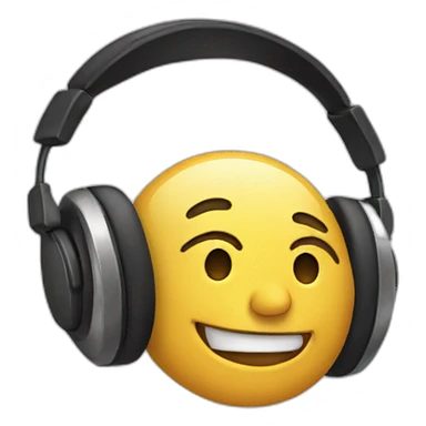 Listening music sticker