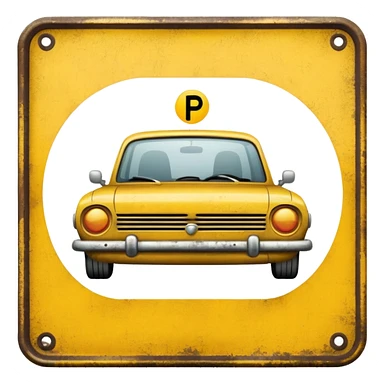 Sign for parking in mustard color. 😊

 sticker