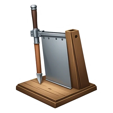 Guillotine sticker