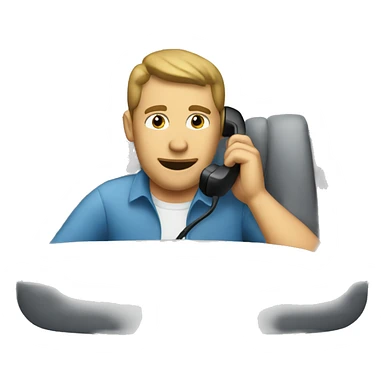 a text driver talking on the phone sticker