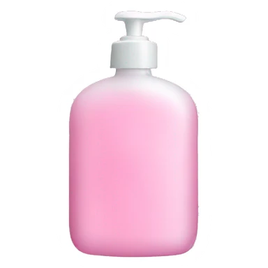 Pink soap bottle sticker