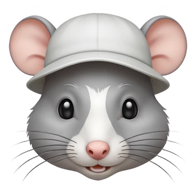 Rat whit hat sticker