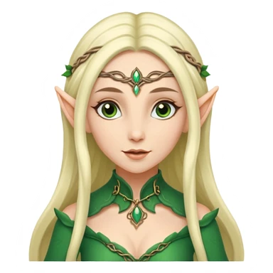 female elf elegant fantasy sticker