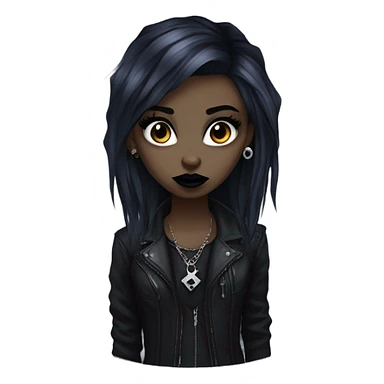 Ugly goth girl sticker