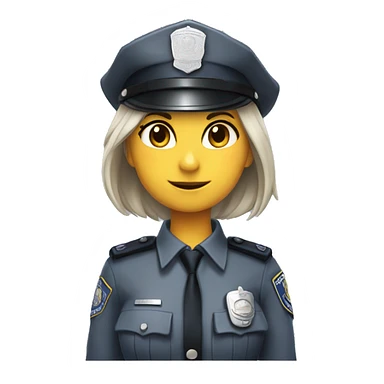 grey rabbit policegirl sticker
