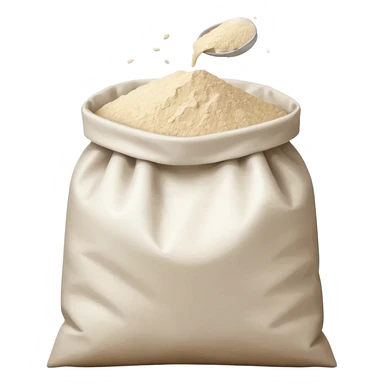open bag of flour sticker