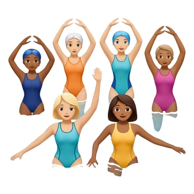 Water aerobics sticker