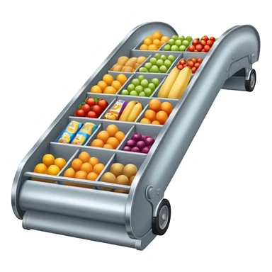 CONVEYER BELT TILL SHOPPING sticker