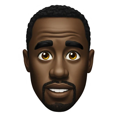 P diddy with oil on his face sticker
