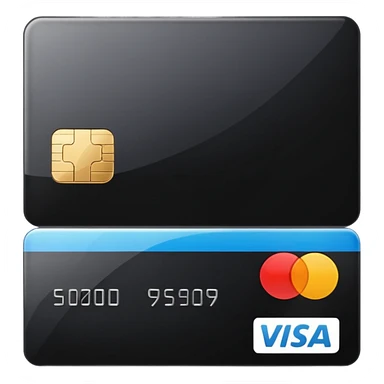 black credit card, no text sticker