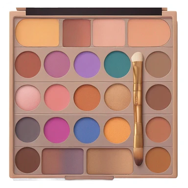 Chest with eyeshadow palettes inside sticker