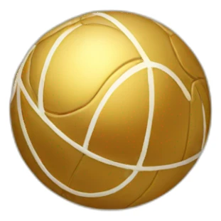 Golden ball sticker