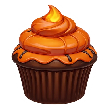 Lava cupcake sticker
