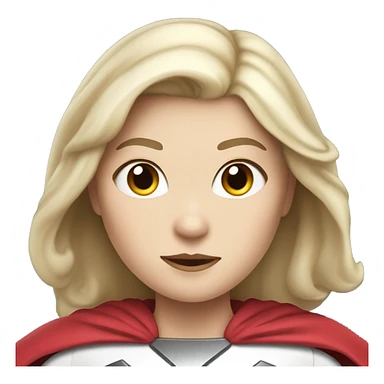 pale skin superwoman sticker