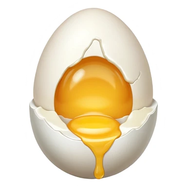 Cracked egg sticker