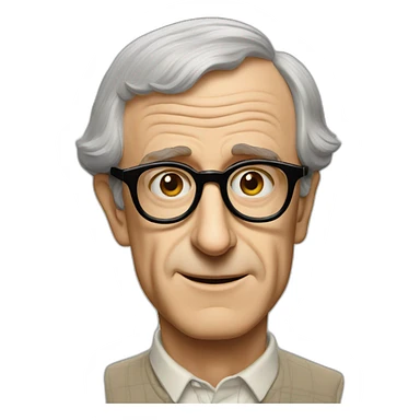 woody allen sticker