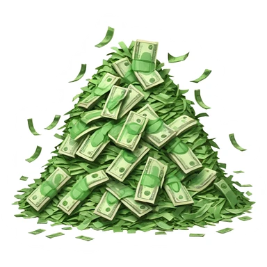 Shreading money sticker