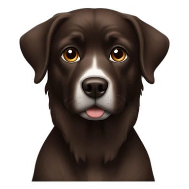 Dark brown, Ridge back, dog sticker