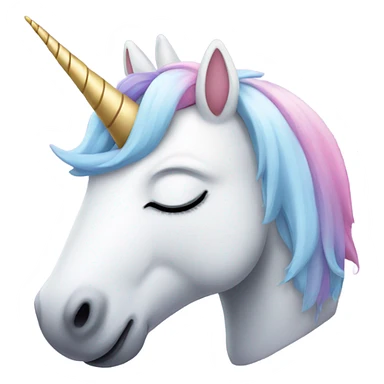 sleeping unicorn sticker