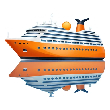 orange cruise ship sticker
