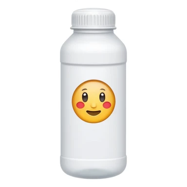 supplement white bottle sticker