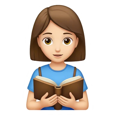 Girl with reading Bible  sticker