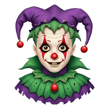 wrangled jester creepy sticker