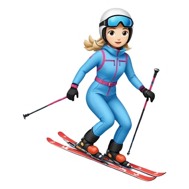 Woman Skiing, Matterhorn sticker