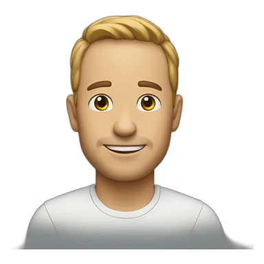 Man saying bye sticker