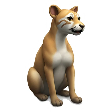 realistic animal by the water sticker