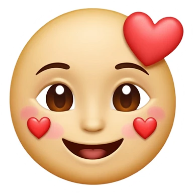 smiling face with hearts and kiss sticker