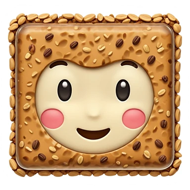 granola bar, simple, clear sticker