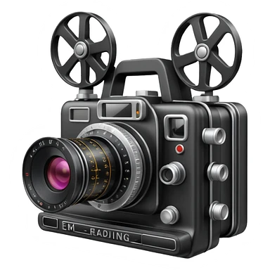 film camera with EKG reading sticker