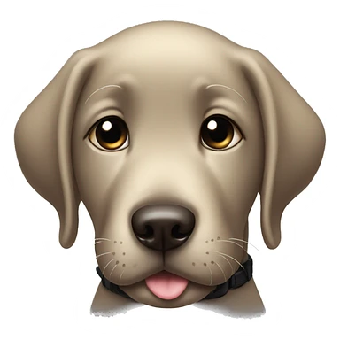 black labrador puppy is crying a lots of tears sticker