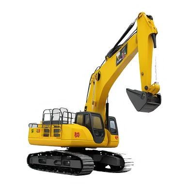 escavadeira hidráulica amarela 35T sticker