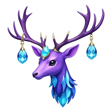 Pokemon legendary cian and purple crystal xerneas sticker